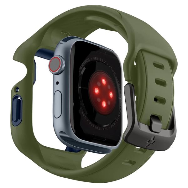 Чохол та ремінець Spigen Liquid Air Pro для Apple Watch 8/7 (45mm), Moss Green (ACS04408) ACS04408 фото