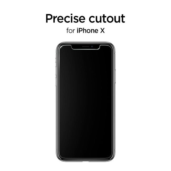 Захисне скло Spigen для iPhone XS/X SLIM HD, пачка 2 шт (057GL22106) 057GL22106 фото