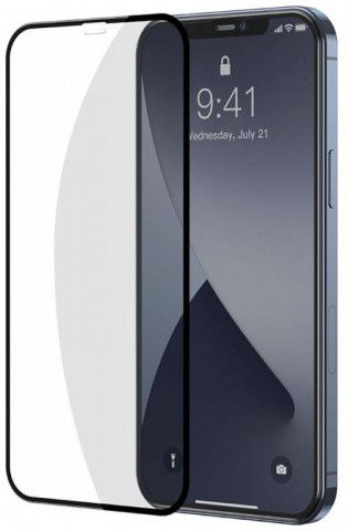 Защитное стекло Baseus для iPhone 12 Pro Max (6.7inch) Full-Glass 0.3mm (2шт), Black (SGAPIPH67N-KA01) 228863 фото
