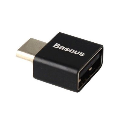 Адаптер-перехідник Baseus Exquisite Type-C Male Female to USB, Black (CATJQ-B01) 270336 фото