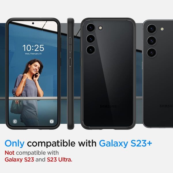 Чохол Spigen для Samsung Galaxy S23 Plus - Ultra Hybrid, Matte Black (ACS05669) ACS05669 фото