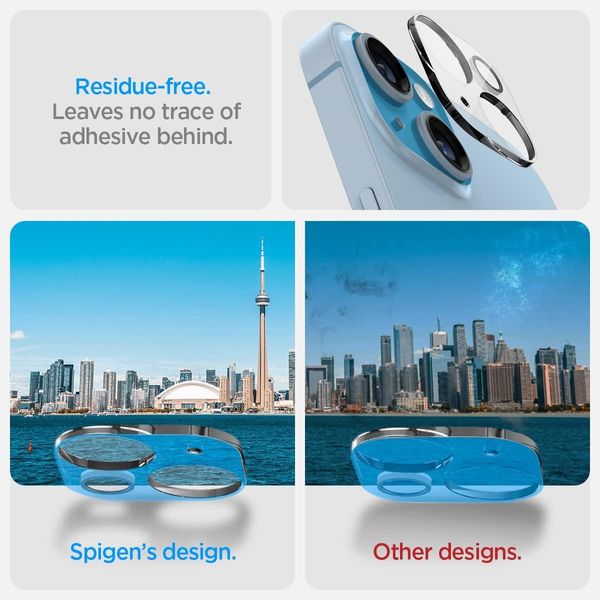 Защитное стекло Spigen для камеры iPhone 14 / 14 Plus - Optik Camera Lens (2шт), Crystal Clear (AGL05229) AGL05229 фото