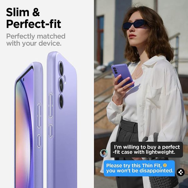 Чохол Spigen для Samsung Galaxy A54 5G - Thin Fit, Lavender (ACS06097) ACS06097 фото