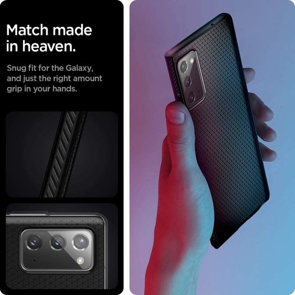 Чохол Spigen для Samsung Galaxy Note 20 — Liquid Air Black (ACS01418) ACS01418 фото