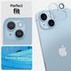 Защитное стекло Spigen для камеры iPhone 14 / 14 Plus - Optik Camera Lens (2шт), Crystal Clear (AGL05229) AGL05229 фото 4