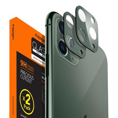Защитное стекло на камеру Spigen для iPhone 11 Pro Max/11 Pro Camera Lens (2шт), Midnight Green (AGL00501) AGL00501 фото