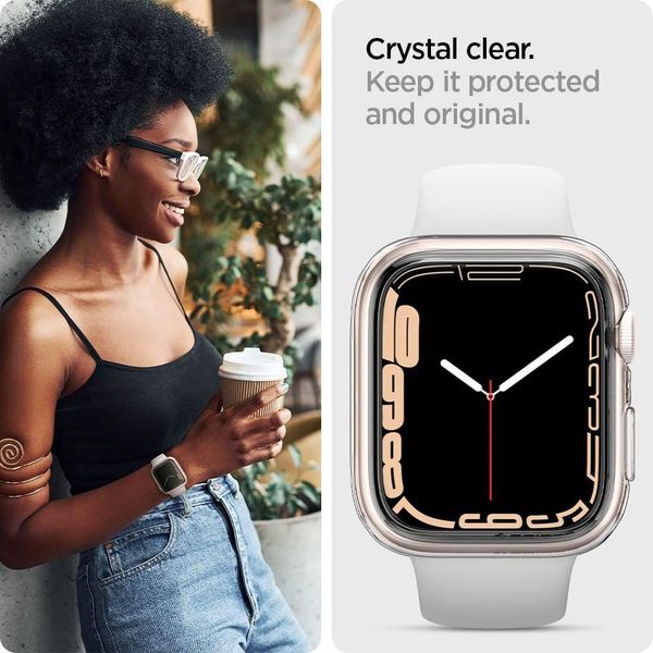 Чехол Spigen для Apple Watch (45 / 44mm) - Liquid Crystal, Crystal Clear (ACS04196) ACS04196 фото