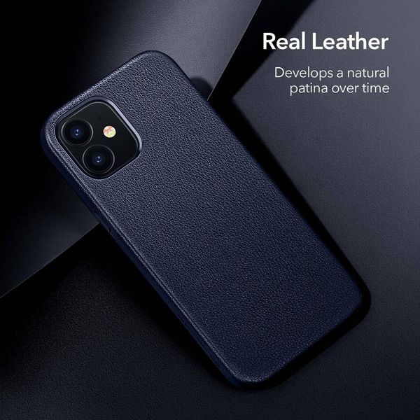 Чехол ESR для iPhone 12 mini Metro Premium Leather, Navy Blue (3C01201200301) 121757 фото