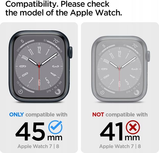 Чохол Spigen для Apple Watch 8 / 7 (45 мм) - Ultra Hybrid, Space Crystal (ACS04612) ACS04612 фото