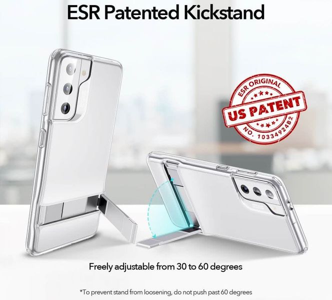 Чехол ESR для Samsung Galaxy S21 Air Shield Boost (Metal Kickstand), Clear (3C01202190201) 141816 фото