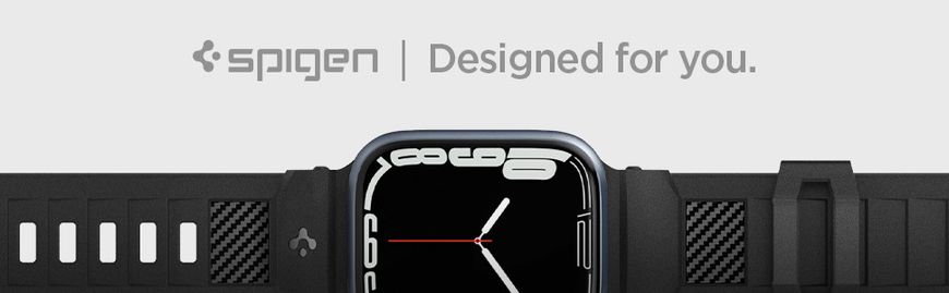 Ремінець Spigen для Apple Watch (41/40/38mm) Rugged Band, Matte Black (AMP02855) AMP02855 фото