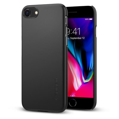 Чохол Spigen для iPhone SE 2020/8/7 Thin Fit, Black (054CS22208) 054CS22208 фото