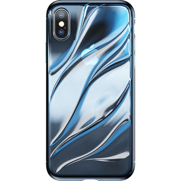 Чехол Baseus для Apple iPhone X Water Modelling, Blue (WIAPIPHX-SH03) 274730 фото