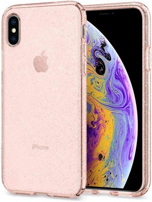 Чехол Spigen для iPhone XS/X - Liquid Crystal Glitter (Повреждена упаковка), Rose Quartz (063CS25112) 063CS25112 фото