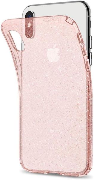 Чохол Spigen для iPhone XS/X - Liquid Crystal Glitter (Пошкоджена упаковка), Rose Quartz (063CS25112) 063CS25112 фото