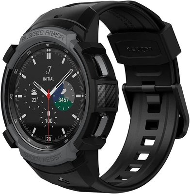 Чохол Spigen для Galaxy Watch 4 Classic (46mm) Rugged Armor Pro 2 in 1, Black (Пошкоджена упаковка) (ACS03832) ACS03832 фото