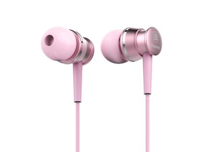 Наушники Baseus Lark Series Wired Earphones, Sakura Pink (WEBASEEJ-LA04) WEBASEEJ-LA04 фото
