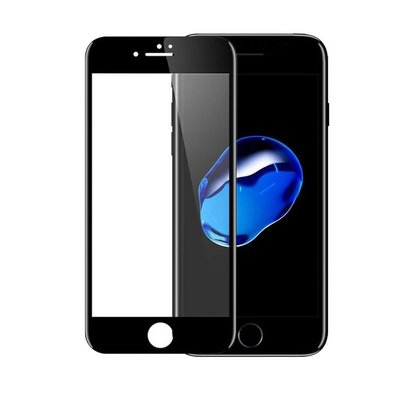 Защитное стекло Lion для iPhone SE 2020/8/7 3D Perfect Protection Full Glue, Black 1210778673 фото