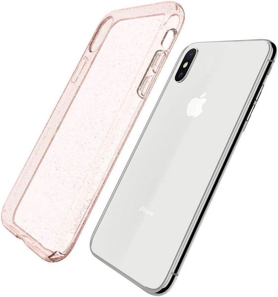 Чохол Spigen для iPhone XS/X - Liquid Crystal Glitter (Пошкоджена упаковка), Rose Quartz (063CS25112) 063CS25112 фото