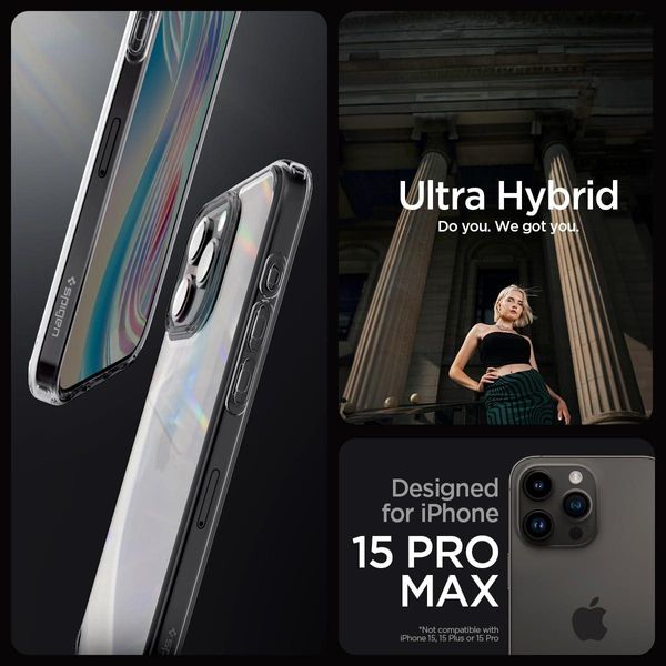 Чохол Spigen для iPhone 15 Pro Max - Ultra Hybrid, Space Crystal (ACS06575) ACS06575 фото