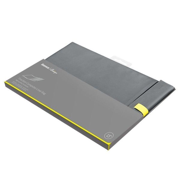 Чехол Baseus для Macbook Let''s go Traction Computer Liner Bag (16 inches), Grey+Yellow (LBQY-BGY) LBQY-BGY фото