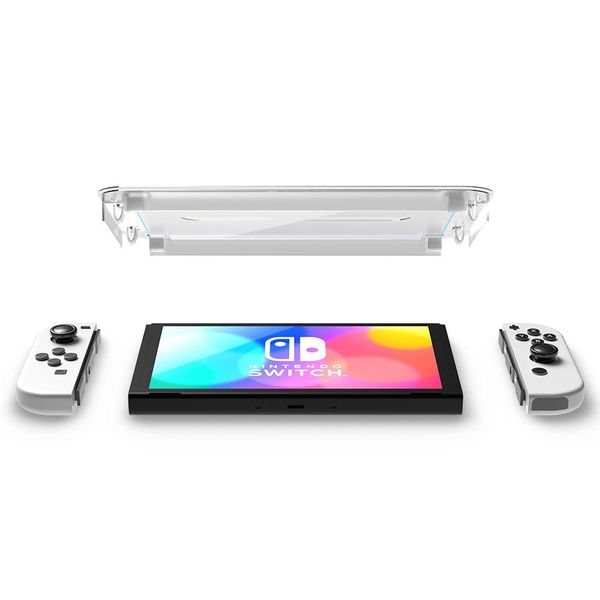 Захисне скло Spigen для Nintendo Switch OLED - EZ FIT GLAS.tR (1 шт), Clear (AGL03829) AGL03829 фото