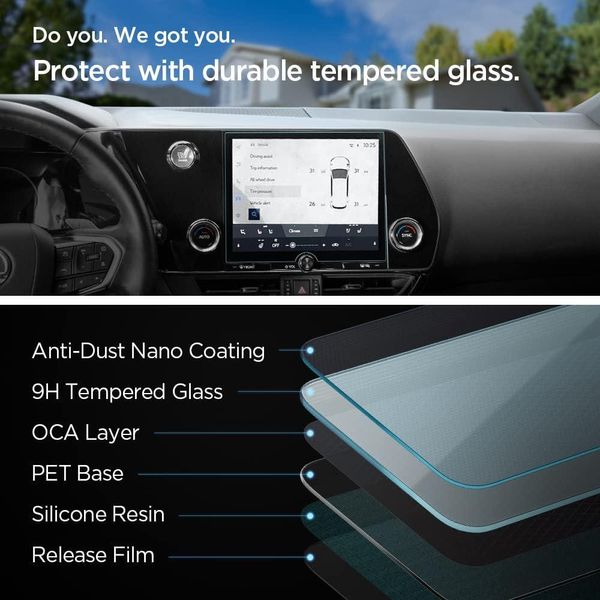 Захисне скло Spigen для Lexus NX 9.8" (2022-2023) - GLAS.tR SLIM, Crystal Clear (AGL05879) AGL05879 фото
