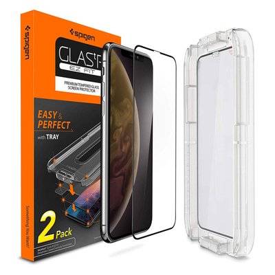 Защитное стекло Spigen для iPhone XR (6.1”) EZ FIT, 2шт. (064GL25168) 064GL25168 фото