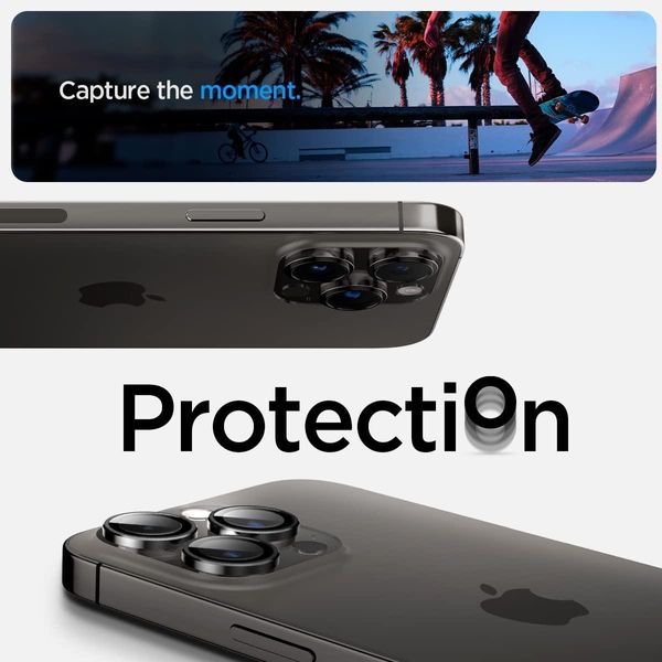 Захисне скло Spigen для камери iPhone 14 Pro / 14 Pro Max - Optik Pro (2шт), Black (AGL05205) AGL05205 фото