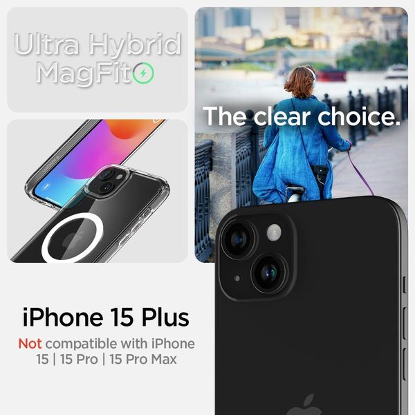 Чохол Spigen для iPhone 15 Plus - Ultra Hybrid MagSafe, White (ACS06660) ACS06660 фото