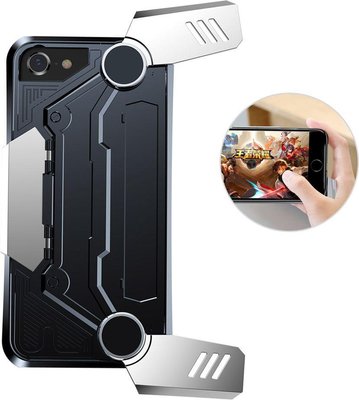 Чехол Baseus Gamer Gamepad Case (with bracket) для iPhone SE 2022/ 2020/ 8/ 7, Black+Silver (WIAPGM-A0S) WIAPGM-A0S фото