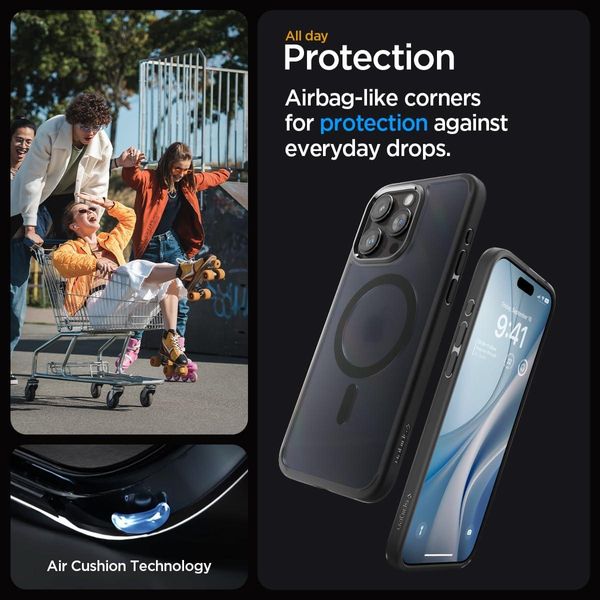 Чохол Spigen для iPhone 15 Pro - Ultra Hybrid MagSafe, Frost Black (ACS06720) ACS06720 фото