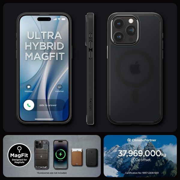 Чохол Spigen для iPhone 15 Pro - Ultra Hybrid MagSafe, Frost Black (ACS06720) ACS06720 фото