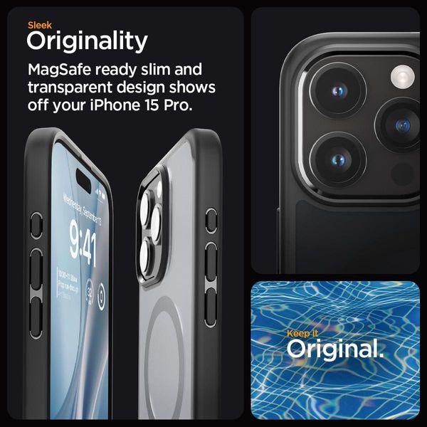 Чехол Spigen для iPhone 15 Pro - Ultra Hybrid MagSafe, Frost Black (ACS06720) ACS06720 фото