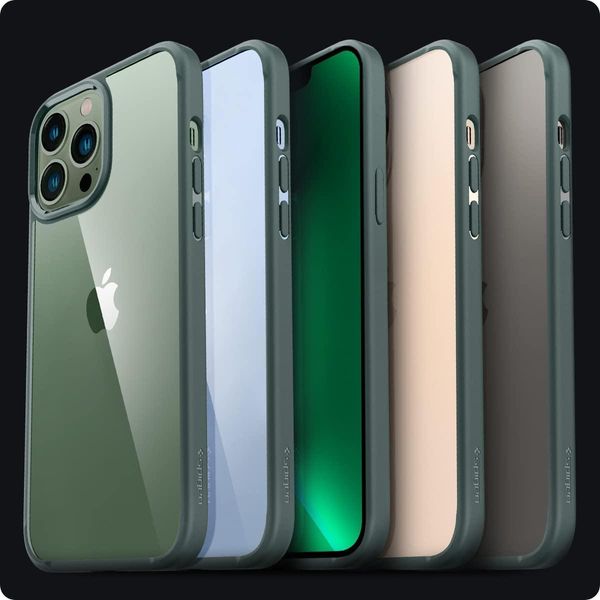 Чохол Spigen для iPhone 13 Pro — Ultra Hybrid, Midnight Green (ACS04560) ACS04560 фото