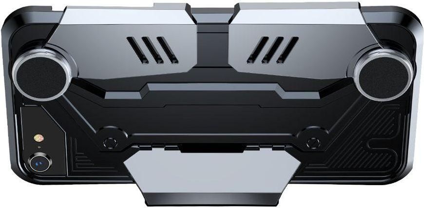 Чехол Baseus Gamer Gamepad Case (with bracket) для iPhone SE 2022/ 2020/ 8/ 7, Black+Silver (WIAPGM-A0S) WIAPGM-A0S фото