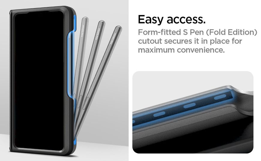Чехол Spigen для Samsung Galaxy Z Fold 4 - Slim Armor Pro Pencil Edition, Black (ACS05186) ACS05186 фото