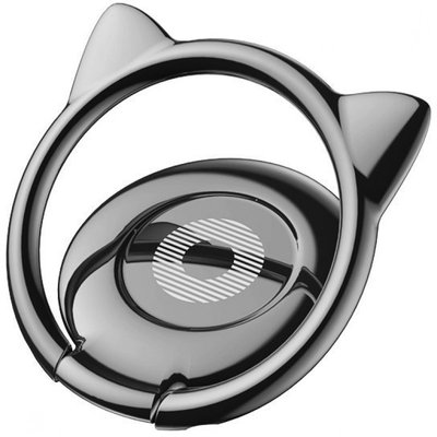 Кольцо-держатель Baseus Cat Ear для смартфона, Black (SUMA-01) SUMA-01 фото