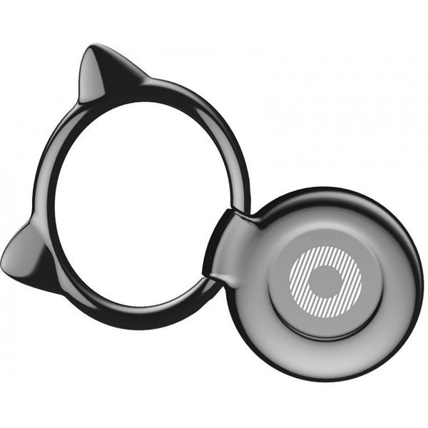 Кільце-тримач Baseus Cat Ear для смартфона, Black (SUMA-01) SUMA-01 фото