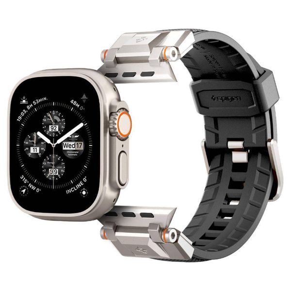 Ремінець Spigen для Apple Watch (49мм/45мм/44мм/42мм) - DuraPro Armor Band, Black (AMP06065) AMP06065 фото