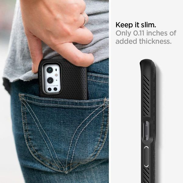 Чехол Spigen для OnePlus 9 Pro - Liquid Air, Matte Black (ACS02681) ACS02681 фото