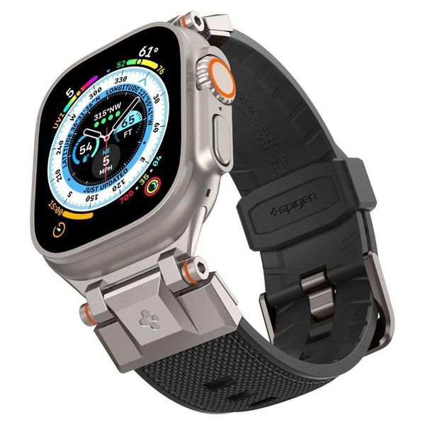 Ремінець Spigen для Apple Watch (49мм/45мм/44мм/42мм) - DuraPro Armor Band, Black (AMP06065) AMP06065 фото