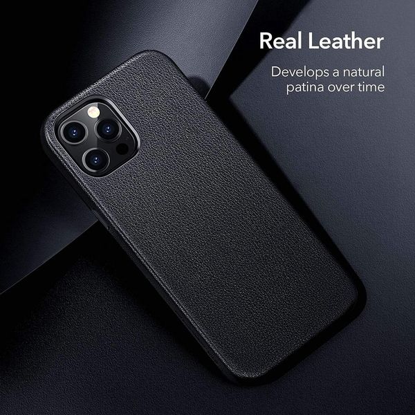 Чохол ESR для iPhone 12 Pro Max Metro Premium Leather, Black (3C01201410201) 118498 фото