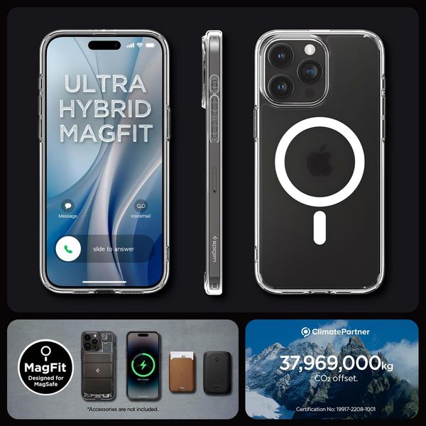 Чохол Spigen для iPhone 15 Pro - Ultra Hybrid MagSafe, Frost Clear (ACS06719) ACS06719 фото