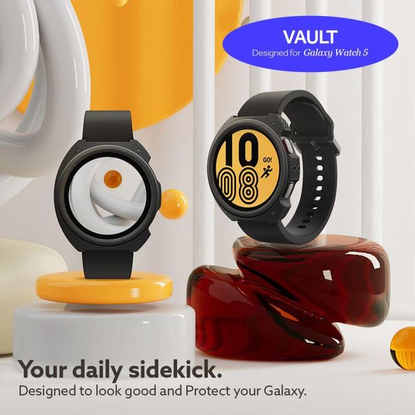 Чохол Caseology від Spigen для Galaxy Watch 4/5 (44mm) - Vault, Black (ACS05137) ACS05137 фото