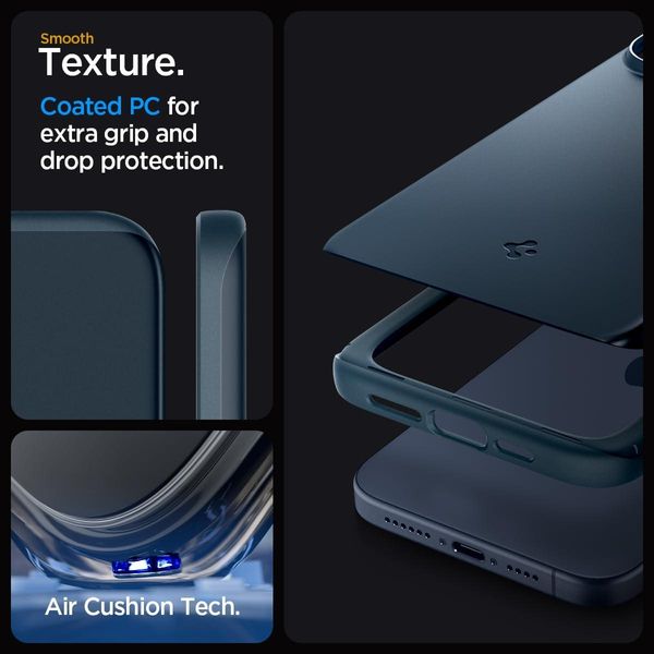 Чохол Spigen для iPhone 15 Pro Max - Thin Fit, Metal Slate (ACS06546) ACS06546 фото
