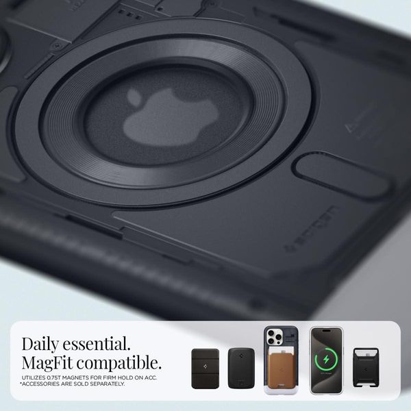 Чохол Spigen для iPhone 15 Pro Max - Classic C1 MagFit, Sport Graphite (ACS06607) ACS06607 фото