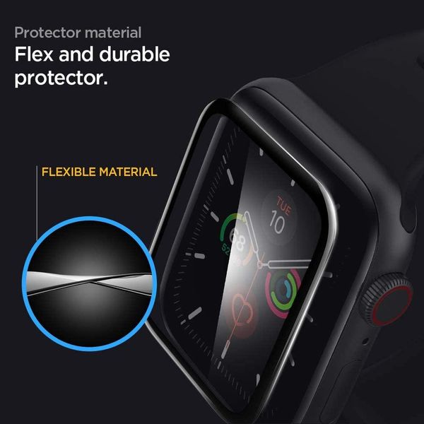 Захисне скло Spigen для Apple Watch 5/4 (44mm) Spigen, EZ FiT, Pro-Flex (1шт), (AFL00922) AFL00922 фото