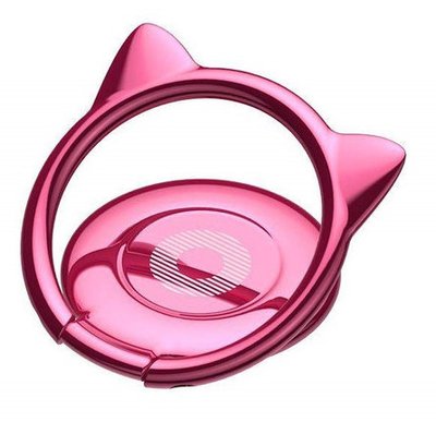 Кольцо-держатель Baseus Cat Ear для смартфона, Pink (SUMA-04) 260825 фото