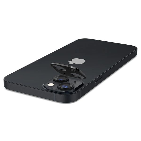 Захисне скло Spigen для камери iPhone 14/14 Plus — Optik Camera Lens (2шт), Black (AGL05274) AGL05274 фото